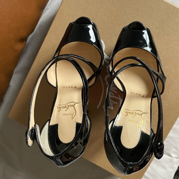 Christian Louboutin Exagona 160 patent black 37.5 - Picture 4 of 16